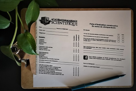 Soin de détente en clinique-école