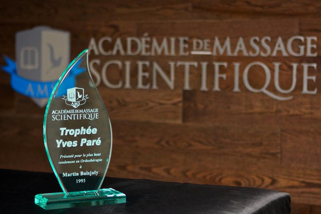 Trophée Yves Paré en orthothérapie